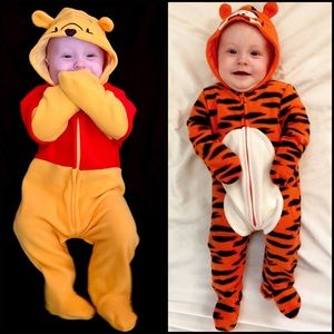 Set of 2 Disney Costumes - Unisex Baby 6-9 Months Winnie the Pooh & Tigger